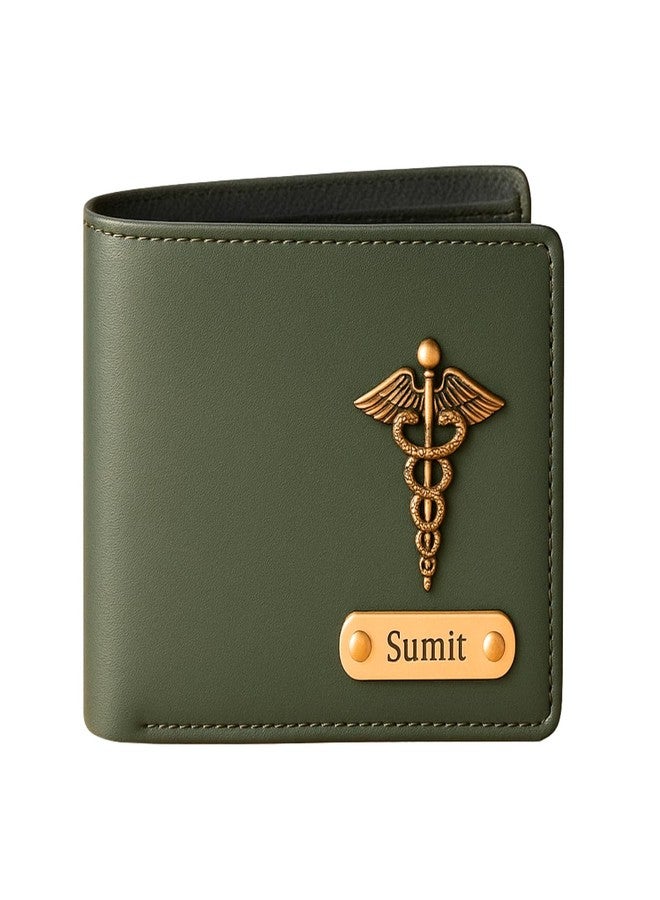THE CUSTOMISED GIFT Personalized Leather Wallet for Men and Boys Customized Wallet Customise Gifts for Men | Personalized with Name & Charm Purse - Image 1