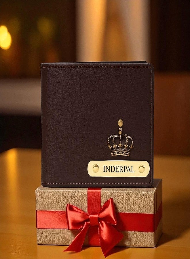 THE CUSTOMISED GIFT Personalized Leather Wallet for Men and Boys Customized Wallet Customise Gifts for Men | Personalized with Name & Charm Purse - Image 2