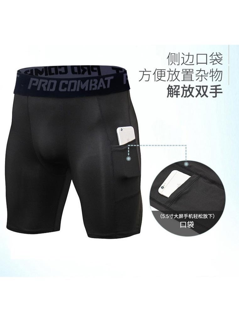 PRO سراويل ضيقة رياضية للرجال مع جيوب للركض في الهواء الطلق للياقة البدنية والتدريب في الصالة الرياضية - Image 1
