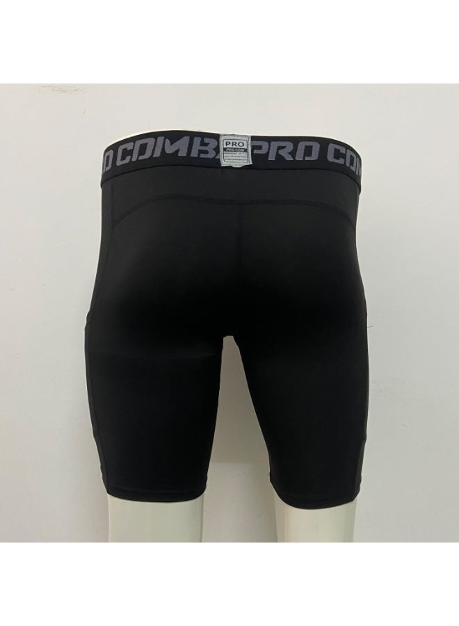 PRO سراويل ضيقة رياضية للرجال مع جيوب للركض في الهواء الطلق للياقة البدنية والتدريب في الصالة الرياضية - Image 2