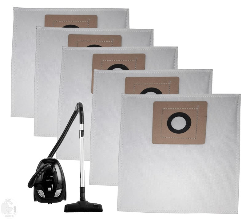RODAK AmazoBasic 1.5 L Vacuum Cleaner Compatible Set of 5 Dust Bags, Tear Resistant, 3-Ply Dust Bags Provides an Advanced Filtration on Micro-Level Compared to 2 Ply Paper Filters - Image 1