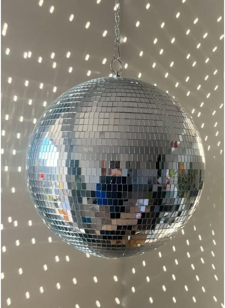 Mado Gallery Disco Ball, Mirror Ball, Ornament Ball 25 CM / 10 INCHES (1 Piece), Decoration for Hanging, Home Parties & DJ Dance Clubs Stage, Lighting & New Year celebrations - Image 2