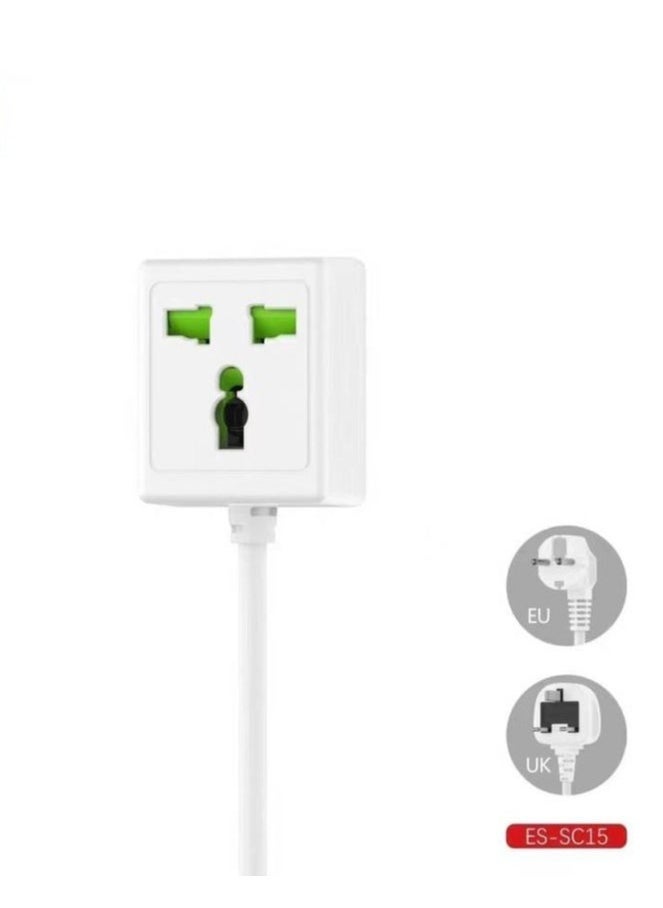 BGM ES-SC15 Extension Cable – 10A 2500W, 2M Power Cord  - Image 1