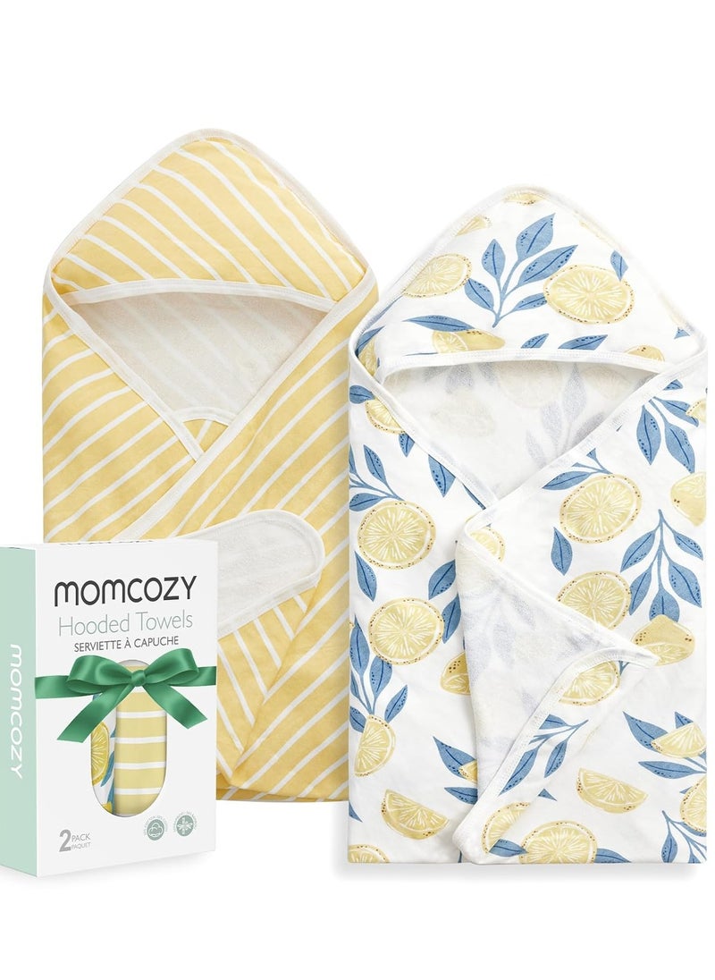 Momcozy - عبوة من 2 منشفة بغطاء رأس للأطفال - Image 1