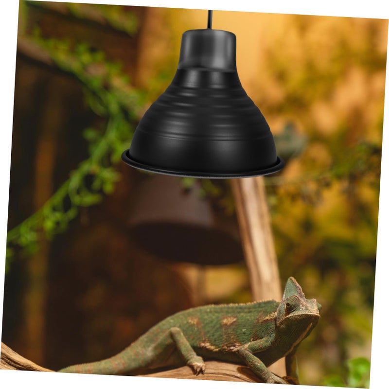 3 Pcs Black Reptile Lamp Shade Cover 15 30x15 30x10 40cm Heat Light Reflector for Lizards Snakes Turtles - Image 5