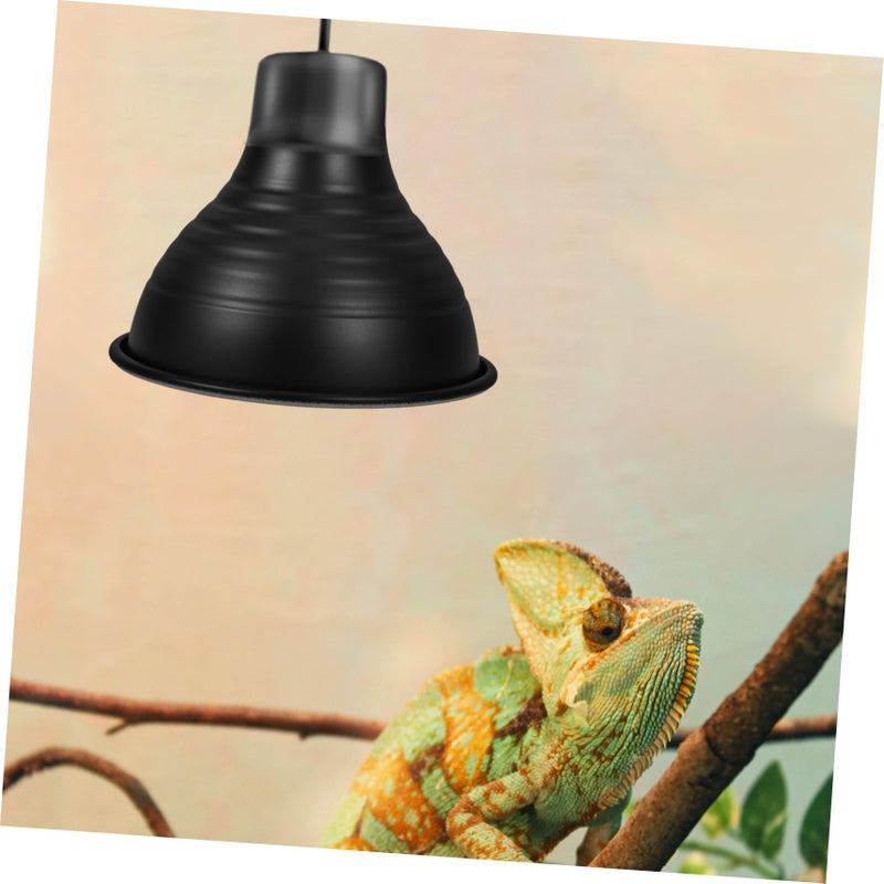 3 Pcs Black Reptile Lamp Shade Cover 15 30x15 30x10 40cm Heat Light Reflector for Lizards Snakes Turtles - Image 4