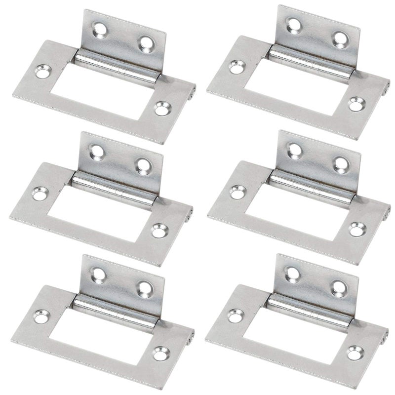 WITPOCE VRD Retail 3 Pairs (6 Unit) Flush Hinge Polished Chrome 51 x 25mm - Image 1