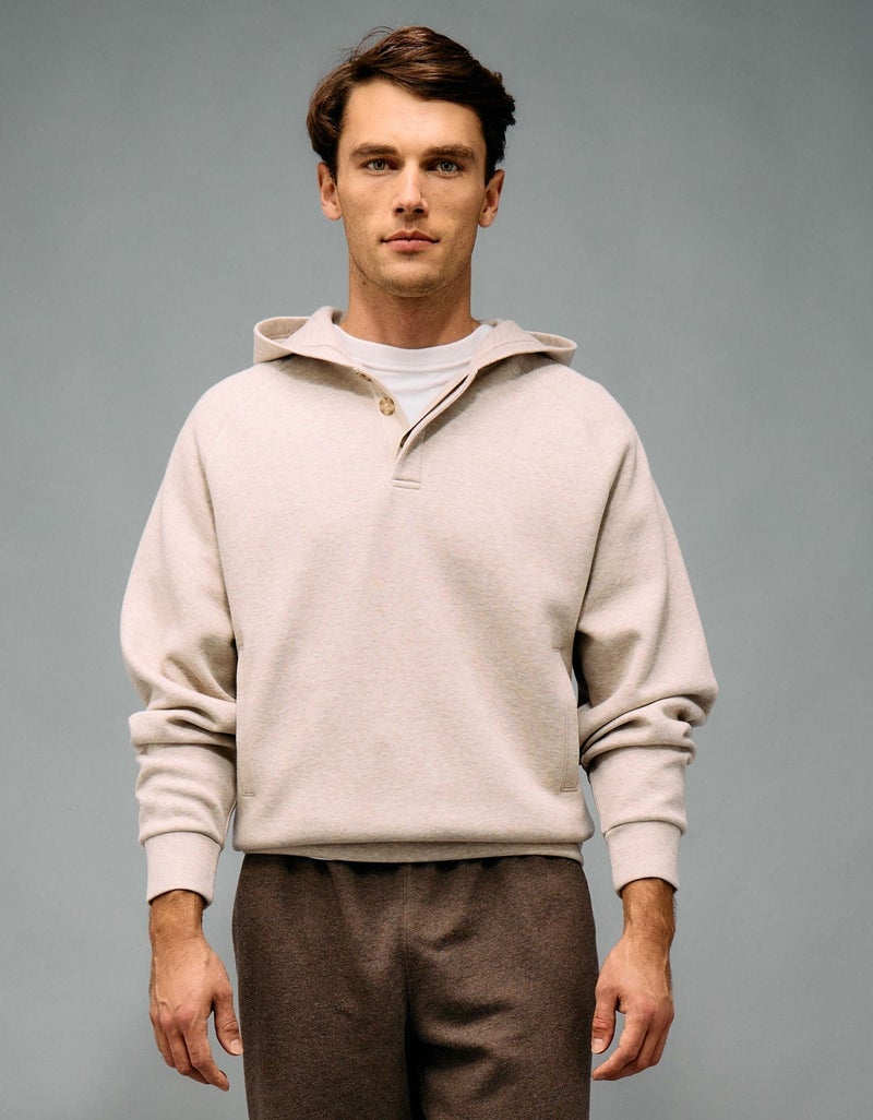 American Eagle AE Active Piqué Henley Hoodie - Image 1