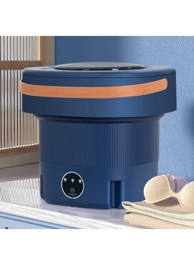 Mini portable folding washing machine with washing tub for clothes - Image 2