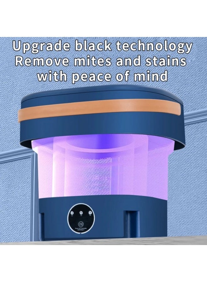 Mini portable folding washing machine with washing tub for clothes - Image 3