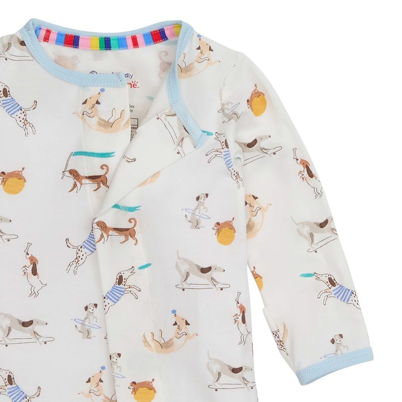 Magnetic Me Boys Modal Magnetic Baby Footie Pajamas | Silky Soft Modal Fabric | Howlarious | Newborn - Image 2