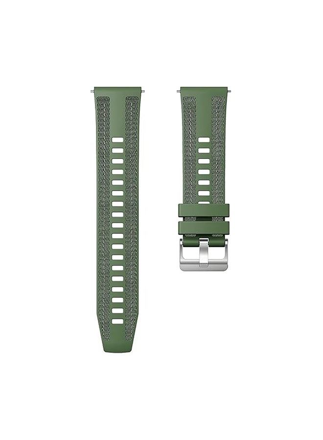 O Ozone 22mm Nylon Strap For HUAWEI Watch GT 5 / GT 4 / GT 3 / GT 2 Pro / Watch 4 /5 Pro 46mm, Silicone Replacement Watch Strap for Men and Women-Green - Image 3