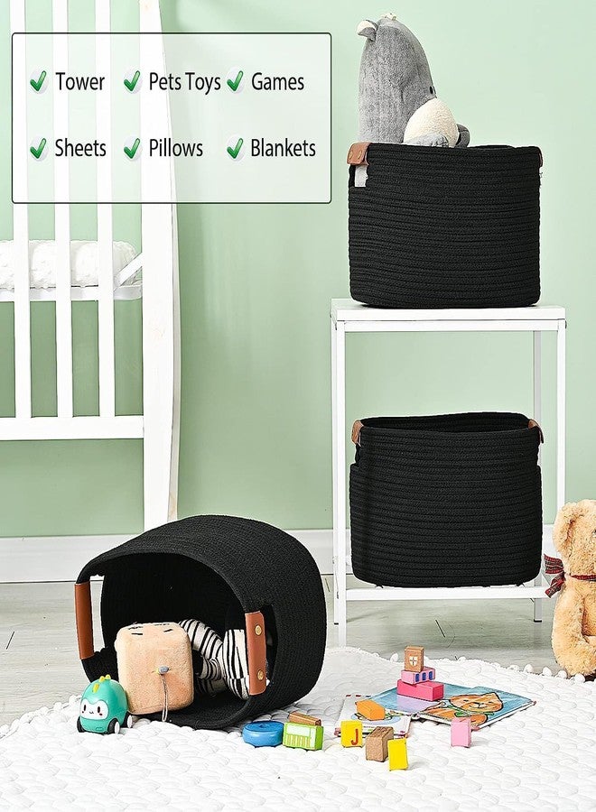 HOME FIESTA THE FIRST HOME DECOR Laundry Basket, Cotton Rope storage basket, Woven Decorative Storage with Handles, for cloths, blankets, pillow, dirty cloth, you can use it however you want - (CODE GR53) - Image 4