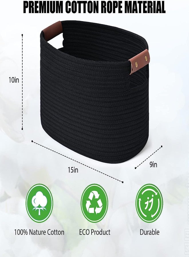 HOME FIESTA THE FIRST HOME DECOR Laundry Basket, Cotton Rope storage basket, Woven Decorative Storage with Handles, for cloths, blankets, pillow, dirty cloth, you can use it however you want - (CODE GR53) - Image 2