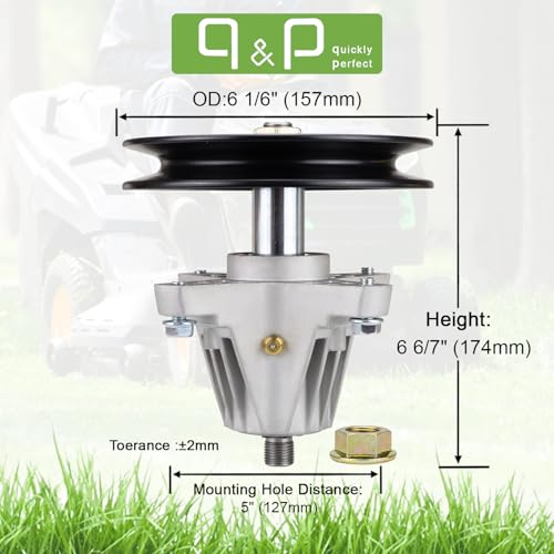 QP q&p 918-04889 Spindle Assembly Bracket Replaces 918-04889A 918-04822A 618-04822A 618-04950. Fits LTX1040 Tractor (2010 & After) 13AX90AS010 13RX90AS056 13AX90AS009 13WX90AS010 13WX90AS009 - Image 2