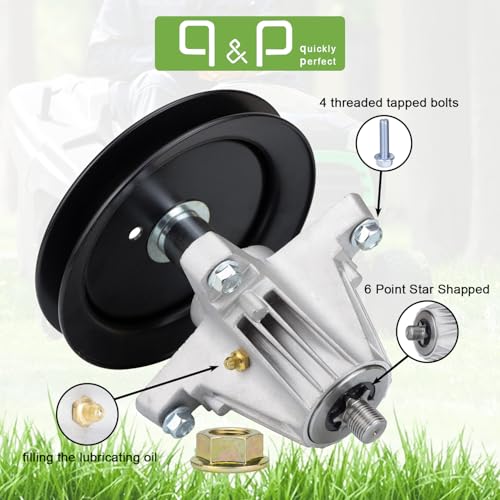 QP q&p 918-04889 Spindle Assembly Bracket Replaces 918-04889A 918-04822A 618-04822A 618-04950. Fits LTX1040 Tractor (2010 & After) 13AX90AS010 13RX90AS056 13AX90AS009 13WX90AS010 13WX90AS009 - Image 4