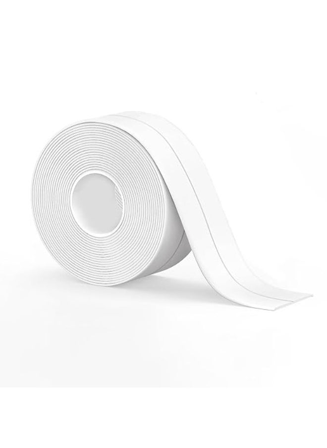 1 Roll Caulk Tape Waterproof Self Adhesive Sealant Strip Toilet Caulk Sealing Strip Bathtub Caulking Sealant Tape for Kitchen Bathroom Countertop Sink Floor Wall  - Image 1