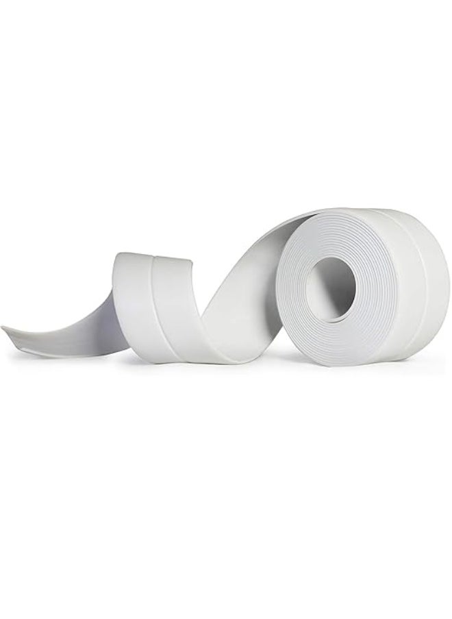 1 Roll Caulk Tape Waterproof Self Adhesive Sealant Strip Toilet Caulk Sealing Strip Bathtub Caulking Sealant Tape for Kitchen Bathroom Countertop Sink Floor Wall  - Image 5