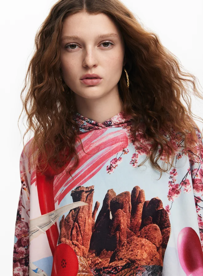 DESIGUAL Printed Sweatshirt M. Christian Lacroix