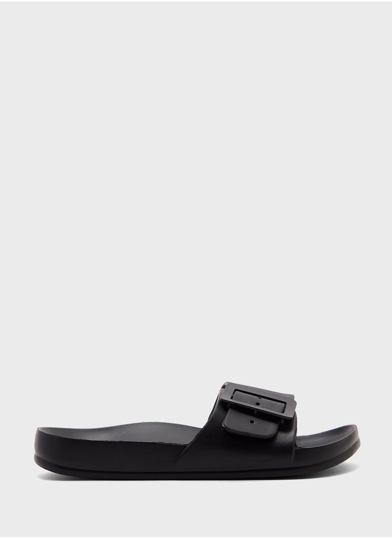 Ginger Buckle Strap Slides  - Image 1