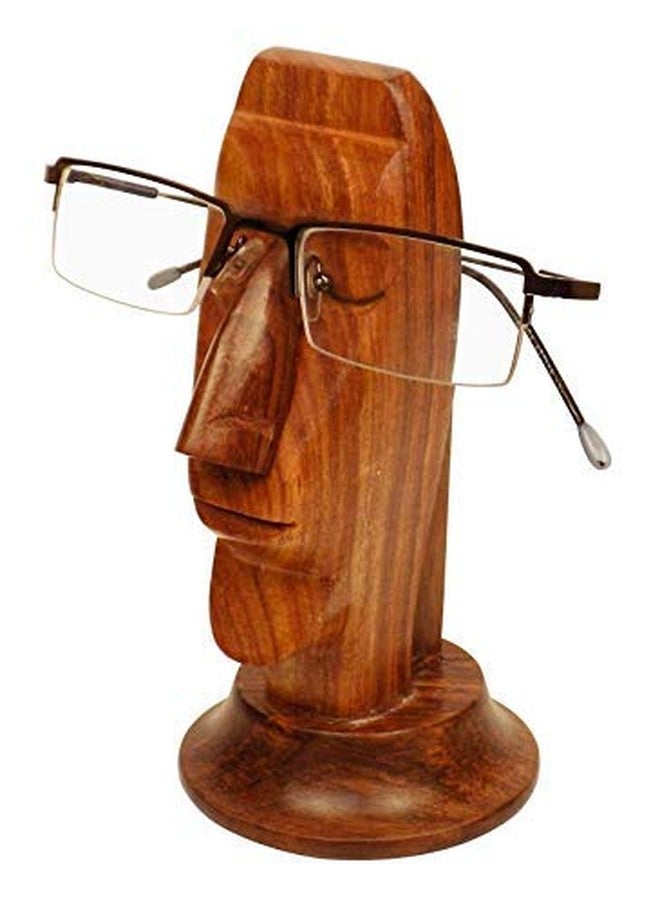 Craftland Rosewood Nose Shaped Wooden Spectacle Holder Stand (2.3 x 2.3 x 6 Inches, Brown) - Image 4