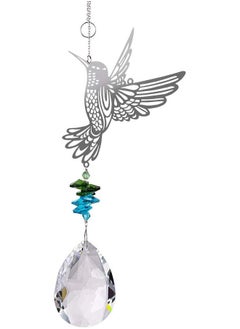 Generic Hummingbird Hanging Suncatcher Crystal Glass Prisms Ornament Garden Home Decor Gift Hummingbird iron pendant -63mm  - Image 1