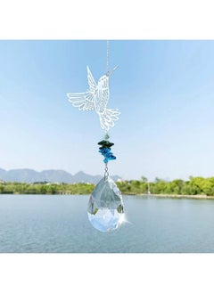Generic Hummingbird Hanging Suncatcher Crystal Glass Prisms Ornament Garden Home Decor Gift Hummingbird iron pendant -63mm  - Image 2