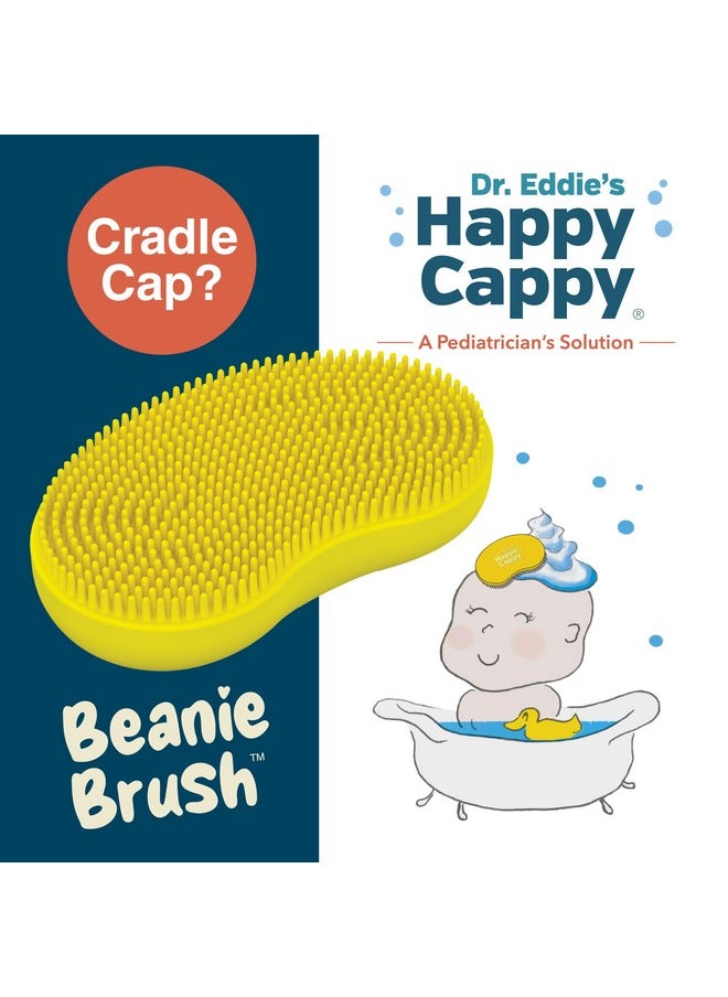 Happy Cappy - Beanie Brush A Pediatrician'S Solution For Babies Soothes Cradle Cap Dry Skin Food Grade Silicone Cradle Cap Brush Gentle Safe Bpa Free - Image 1