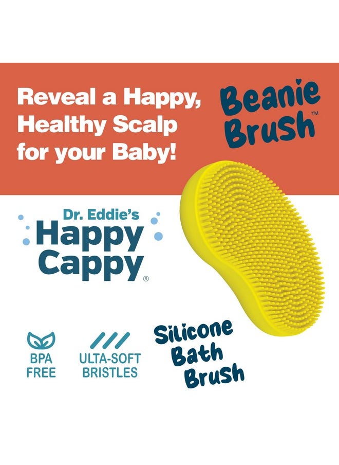 Happy Cappy - Beanie Brush A Pediatrician'S Solution For Babies Soothes Cradle Cap Dry Skin Food Grade Silicone Cradle Cap Brush Gentle Safe Bpa Free - Image 1