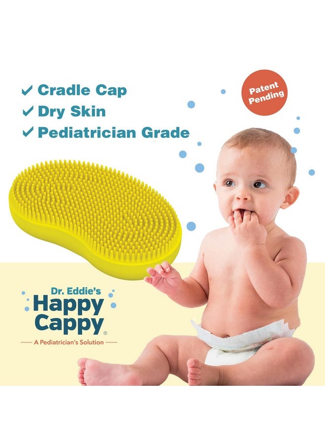 Happy Cappy - Beanie Brush A Pediatrician'S Solution For Babies Soothes Cradle Cap Dry Skin Food Grade Silicone Cradle Cap Brush Gentle Safe Bpa Free - Image 1