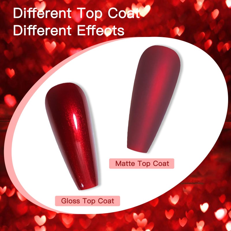 JimysCo COSMOO 12ml Wine Red Nail Polish, Burgundy Quick Dry Nail Lacquer, Super Lustrous Nail Enamel Polish, Iridescent Ultrachrome Nail Art Varnish - Image 5