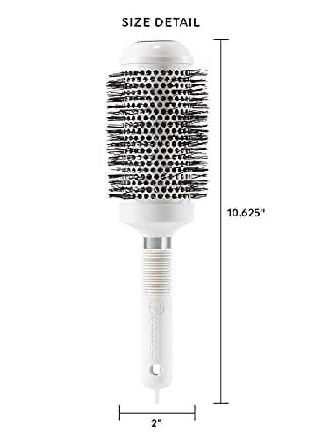 Cricket Technique Silk 2” Thermal Seamless Barrel Hair Brush Ceramic Tourmaline Ionic Bristle Antistatic Hairbrush For Blow Drying Curling And Styling For All Hair Types  - Image 3