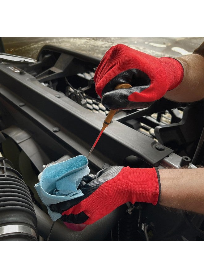 grease monkey Grease Monkey General Purpose Nitrile Coated Work Gloves, Size Large, 15 Pack  - Image 2