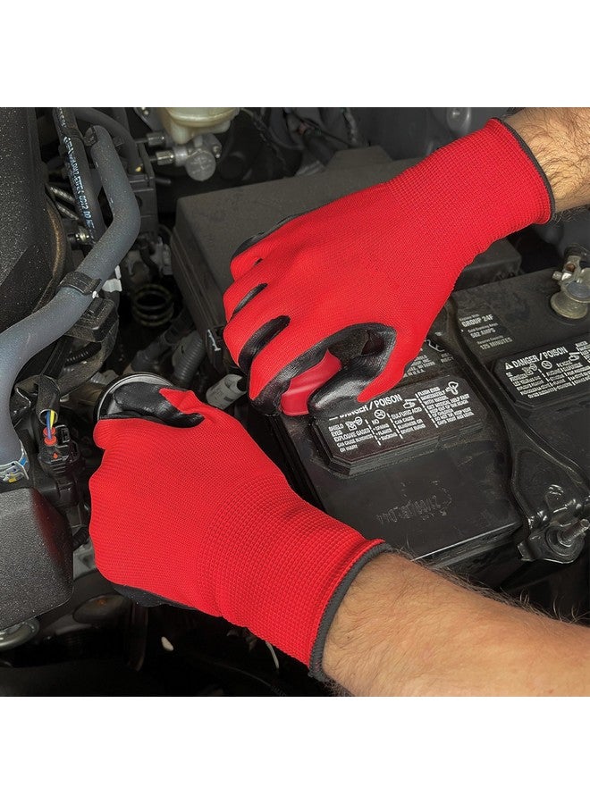grease monkey Grease Monkey General Purpose Nitrile Coated Work Gloves, Size Large, 15 Pack  - Image 3