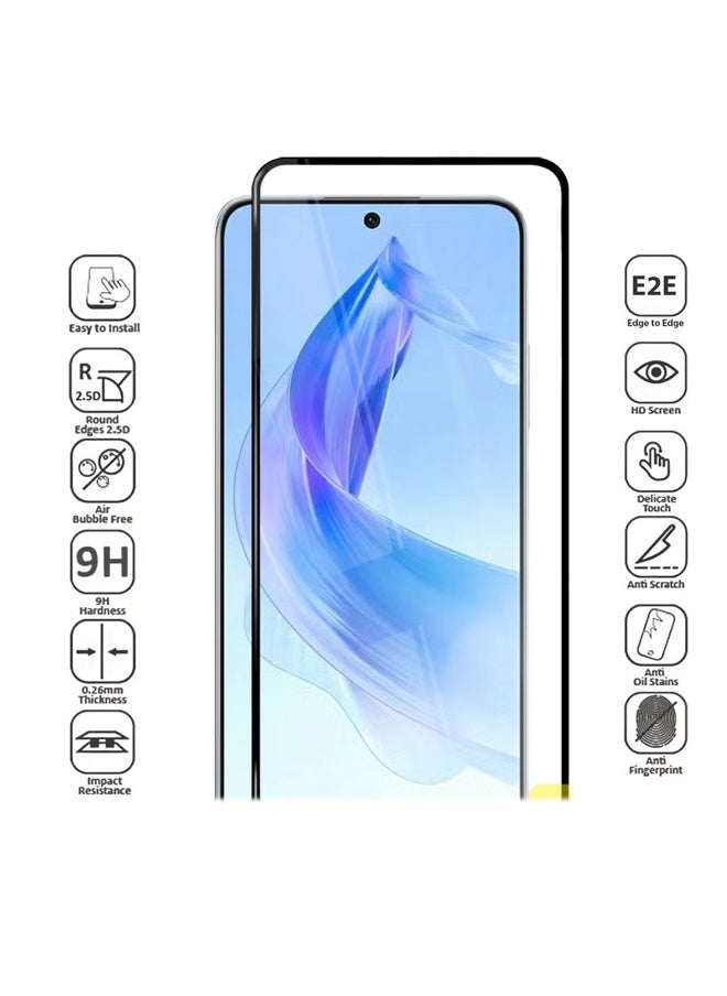 Generic - Honor 90 Lite Screen Protector – Premium Edge to Edge Tempered Glass Protector, High Transparency, Delicate Touch, Anti-Explosion, Smooth Arc Edges, Easy Installation - Image 1