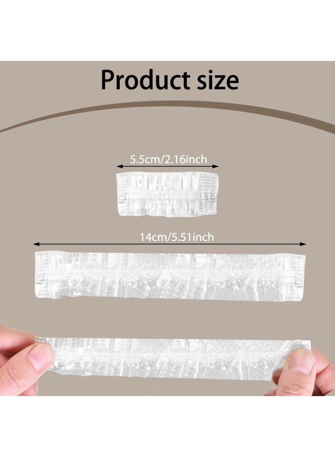 Abnaok 300 Pack Disposable Ear Covers for Shower, Waterproof Plastic Ear Shower Caps, Ear Protectors for Hair Dye, Hair Dryer, Bathing - Image 2