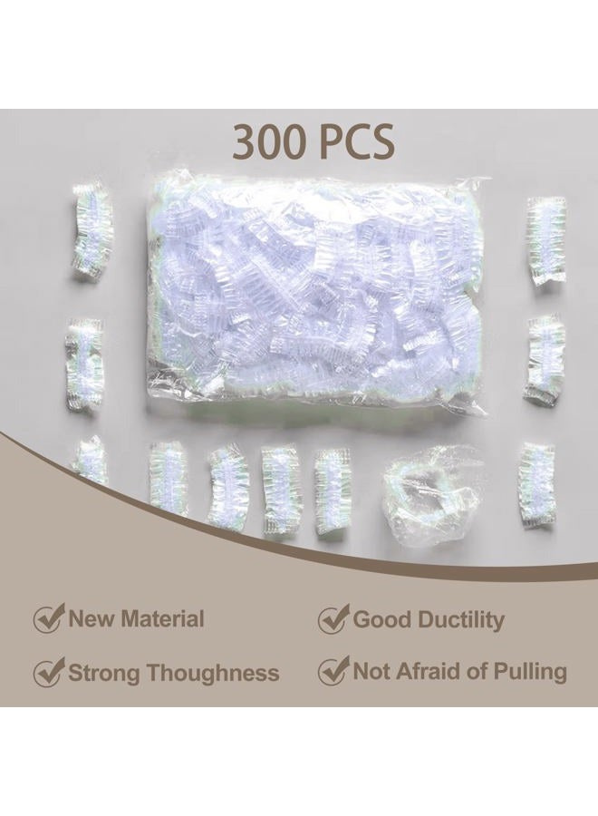 Abnaok 300 Pack Disposable Ear Covers for Shower, Waterproof Plastic Ear Shower Caps, Ear Protectors for Hair Dye, Hair Dryer, Bathing - Image 4