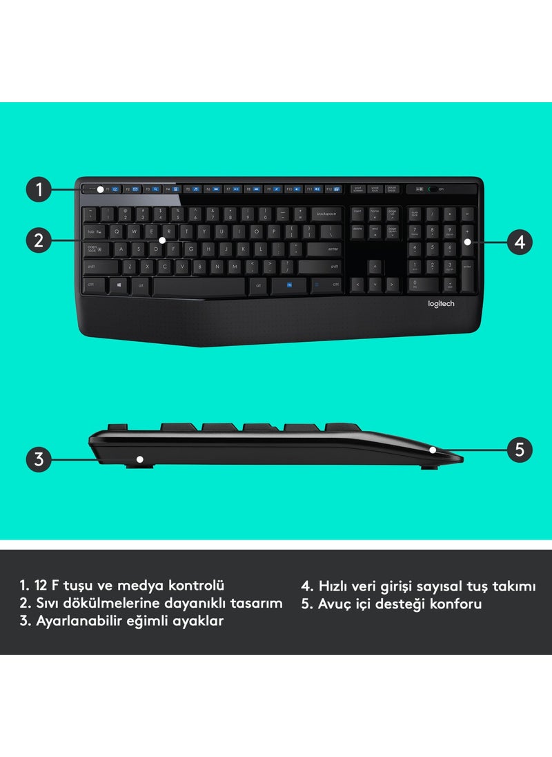 Logitech - MK345 WIRELES SET Q TR BLACK 920-006514 - Image 1