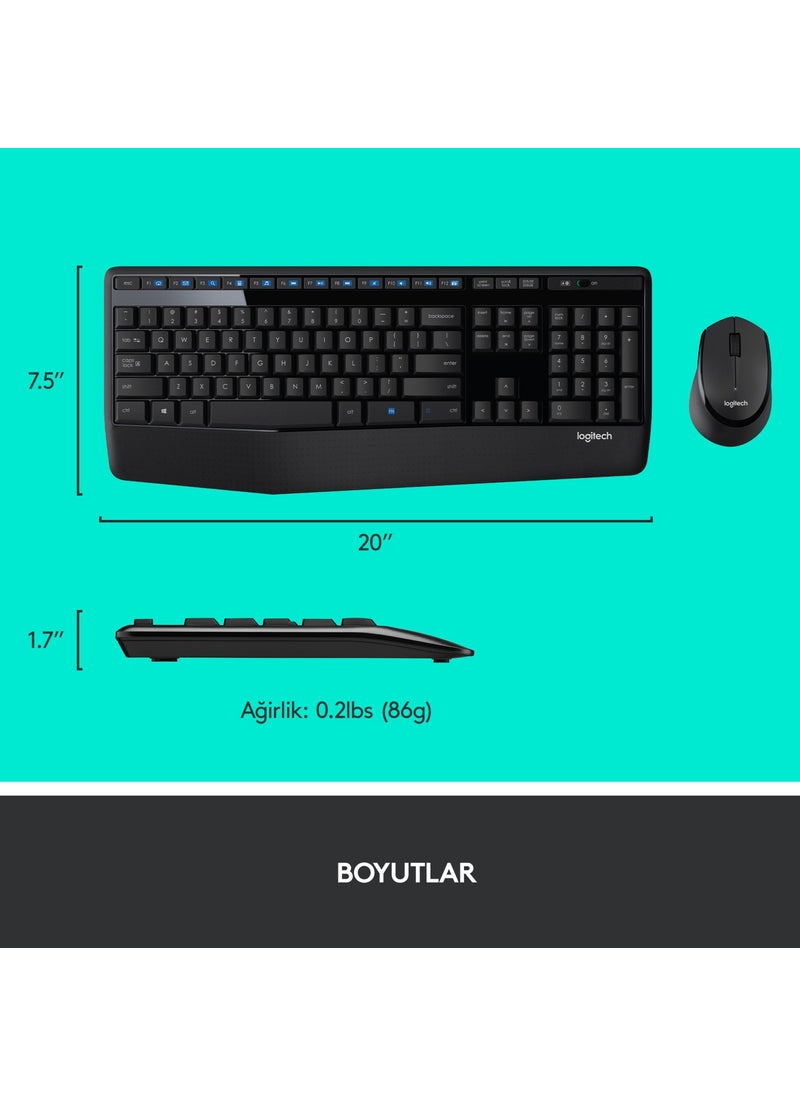 Logitech - MK345 WIRELES SET Q TR BLACK 920-006514 - Image 1