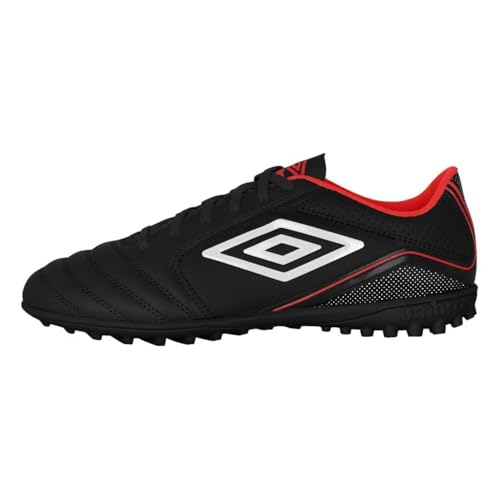 Umbro Men's Classico 12 TF Turf Soccer Shoes, Black/White/Red, 12.5 - Image 1