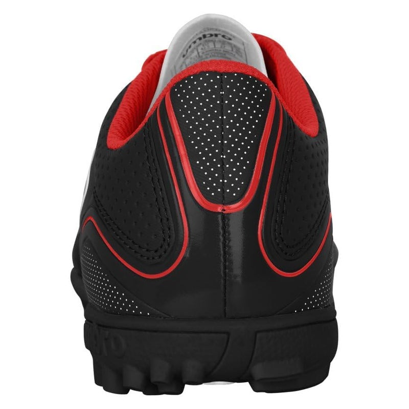 Umbro Men's Classico 12 TF Turf Soccer Shoes, Black/White/Red, 12.5 - Image 4