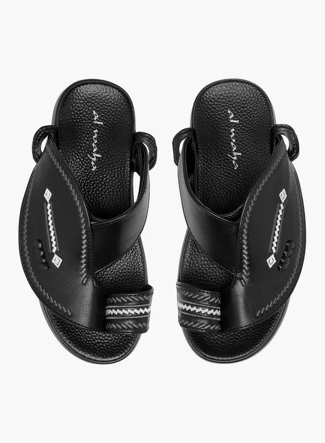 Al Waha Boys Embroidered Arabic Sandals
