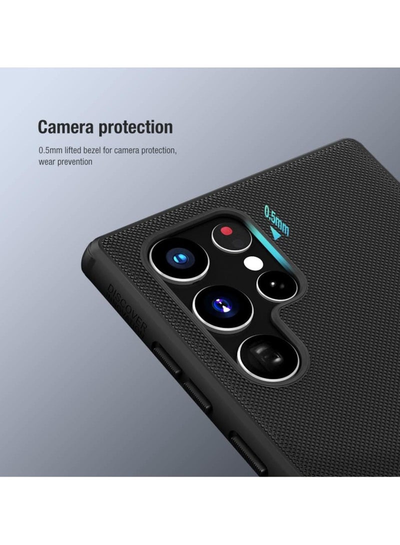 Nillkin Case Cover Super Frosted Pro  Case Anti-Scratch & Slip For Samsung Galaxy S22 Ultra (Black) - Image 5