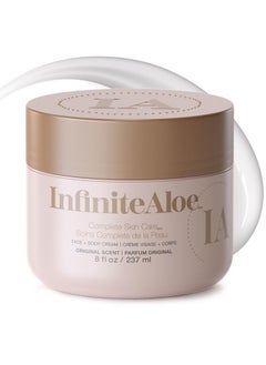 InfiniteAloe Moisturizer Face Cream Aloe Vera, For Face, Body And Hand, Complete Skin Care For All Skin Types, Everyday Hero Original Scent - Large Jar 8 Oz  - Image 1