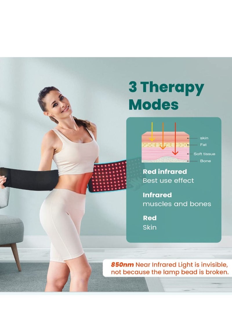 Excefore - Red Light Therapy Belt Near Infrared for Relaxing Muscle, Inflammation, Improve Circulation - Image 1