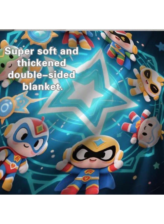 general Baby and children's cartoon flannel thin blanket (warm and comfortable, suitable for sleep, game use) 70cm*100cm - Image 3