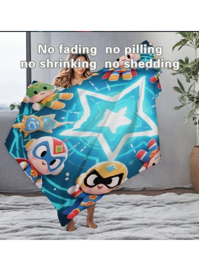 general Baby and children's cartoon flannel thin blanket (warm and comfortable, suitable for sleep, game use) 70cm*100cm - Image 4