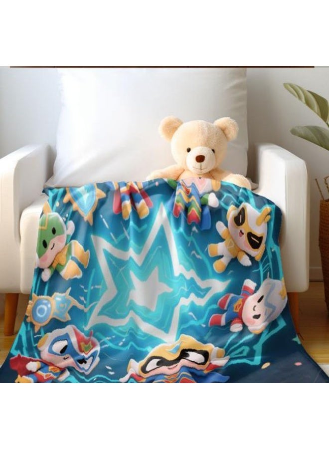 general Baby and children's cartoon flannel thin blanket (warm and comfortable, suitable for sleep, game use) 70cm*100cm - Image 1