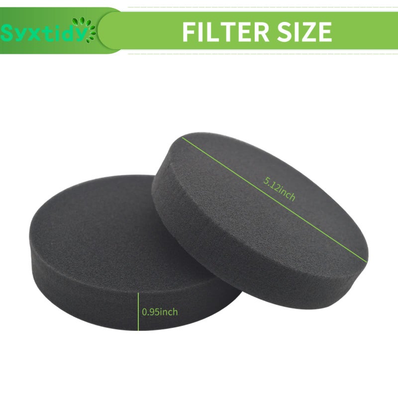 Syxtidy Premotor Filter for Bissell Powerforce Helix Bagless Vacuum 2191, 2190, 2254, 2256, 1700,Foam Filters Replace Parts #1608225,5 Pack,Black - Image 5