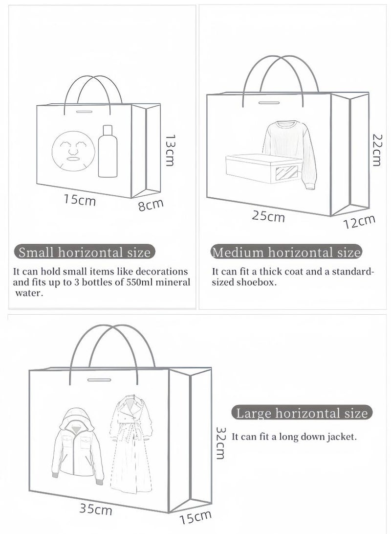 فوميمو Color Gift Bag with Handle, Oil Painting Gift Paper Bags Medium Size Small Gift Bags Birthday Craft Paper Gift Bags for Presents,Birthdays, Mother's Day,Weddings, Party（25*12*22cm） - Image 3